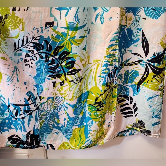 ATMOSPHERE Tropical Floral Off shoulder Cinched Tie Waist Maxi Dress Size 6 - Picture 7 of 16